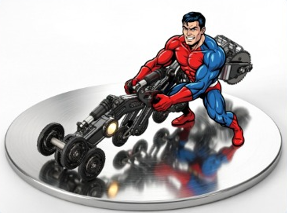 AI comic-style product render from PDM thumbnail
